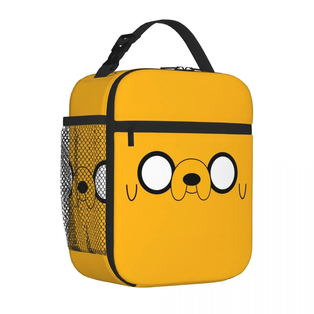 Adventure Time Jake\'s Eyes Lunch Bags Insulated Lunch Tote Waterproof Thermal Bag Resuable Picnic Bags for Woman Work Children