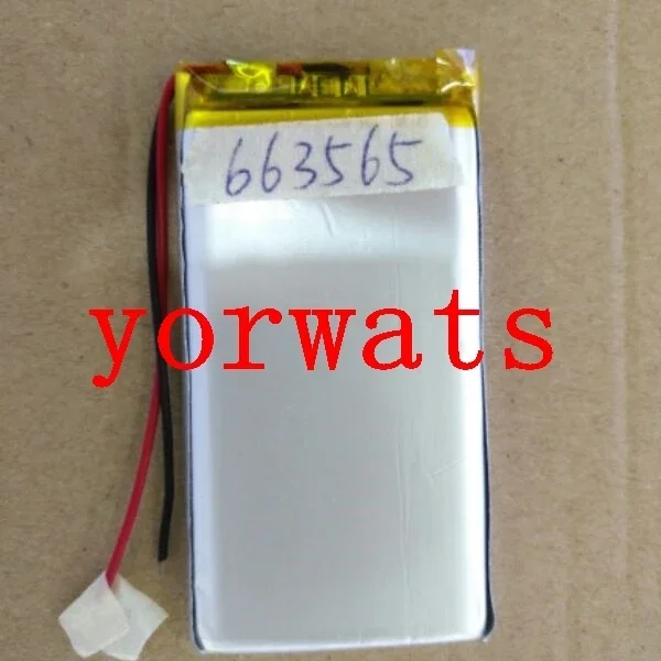 بطارية ليثيوم أيون بوليمر 3.7 فولت جديدة ساخنة قابلة لإعادة الشحن 663565   2000 مللي أمبير البيع المباشر