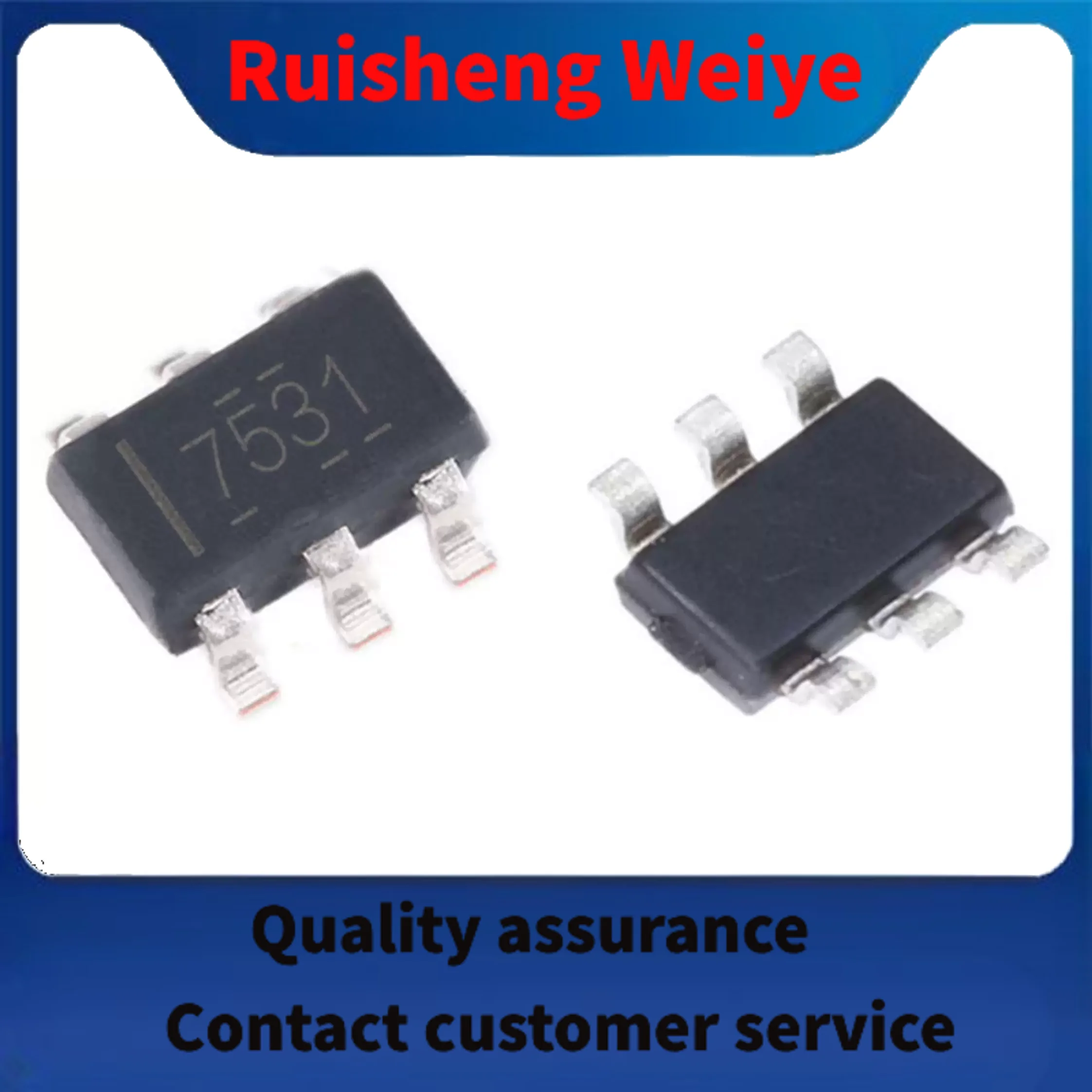 

UCC27531DBVR package SOT23-6 screen printing 7531 gate driver chip IC