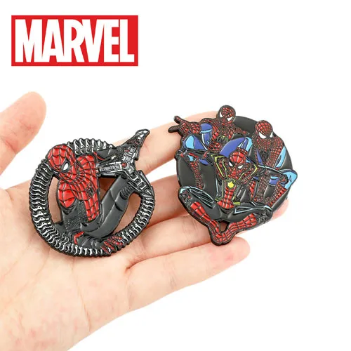 Disney Marvel Spider-Man Impression Brooch Iron Man Alloy Metal Badges Anime Peripheral Enamel Pin for Bag Jacket  Accessory