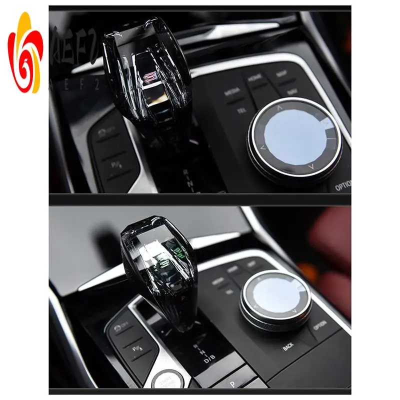 

AEF2-Car Crystal Gear Shift Knob Lever For BMW 2 3 4 Series I3i4ix3x5x6x7 Crystal Gear Handle Non Disassembly Installation