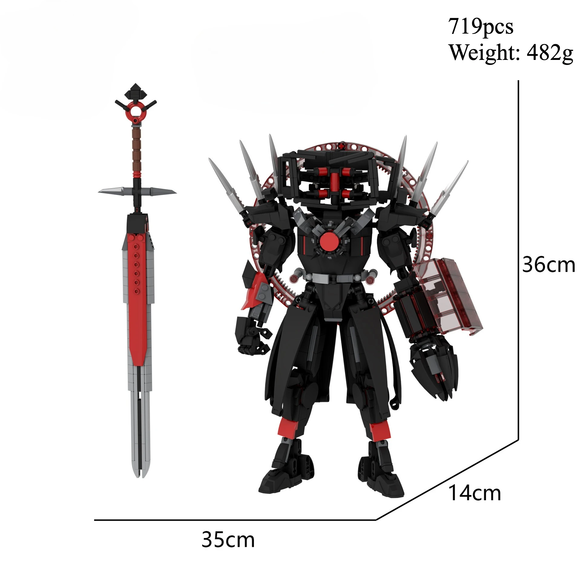 

Doomsday Watcher Skibidi Toilet Speaker Titan Model Titan TV Man Titan Cameraman Building Blocks Action Figure dolls Decor