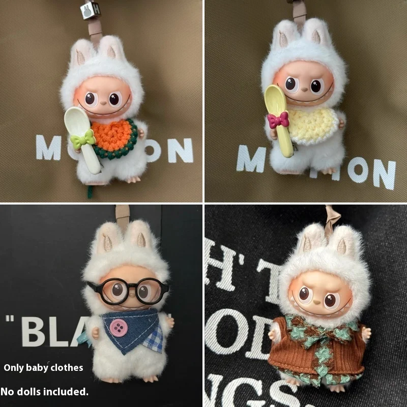 

New Arrival Clothes For Labubu Pin For Love 4.0 Cute Angel Only Clothes Doll Accessories Ornament Trendy Toys Outfits Girl Gifts