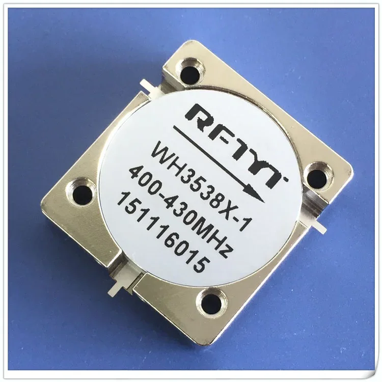 Clockwise 400-430MHz Embedded Microstrip RF Circulator WH3538X-1, Frequency 350-1300 Can Be Customized