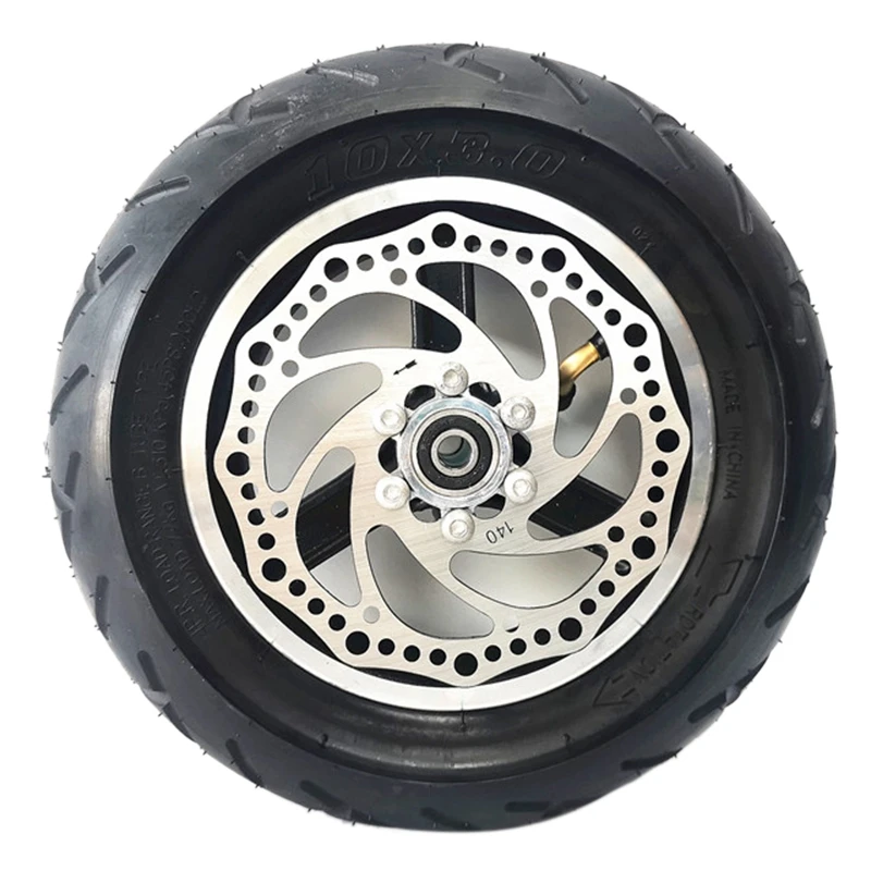 10 Inch Vacuum Tire 10X3.0 Electric Scooter Rear Tire With Wheel Hub Disc Brake Set Scooter Back Tyre