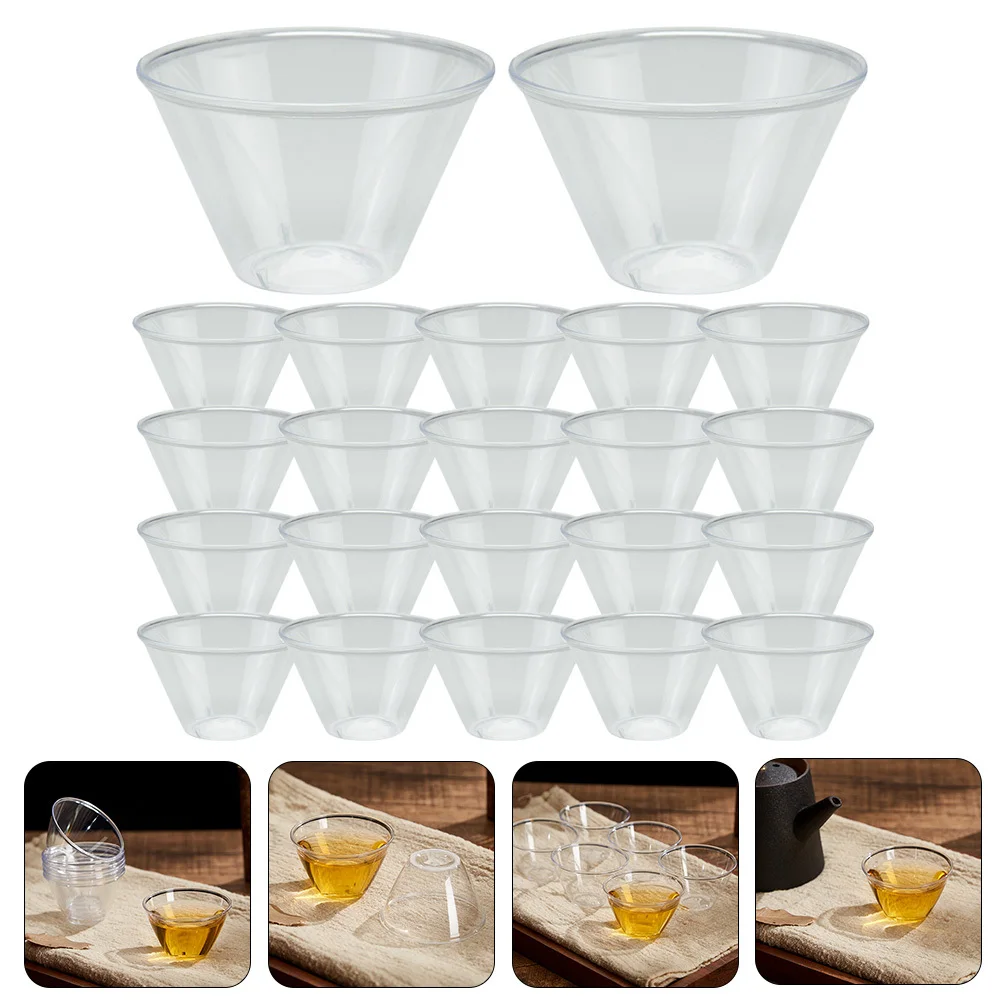 

100pcs Disposable Clear Plastic Cups For Tasting Beverage Container Small Multi-Function Water Mug Party Juice Cup Sample