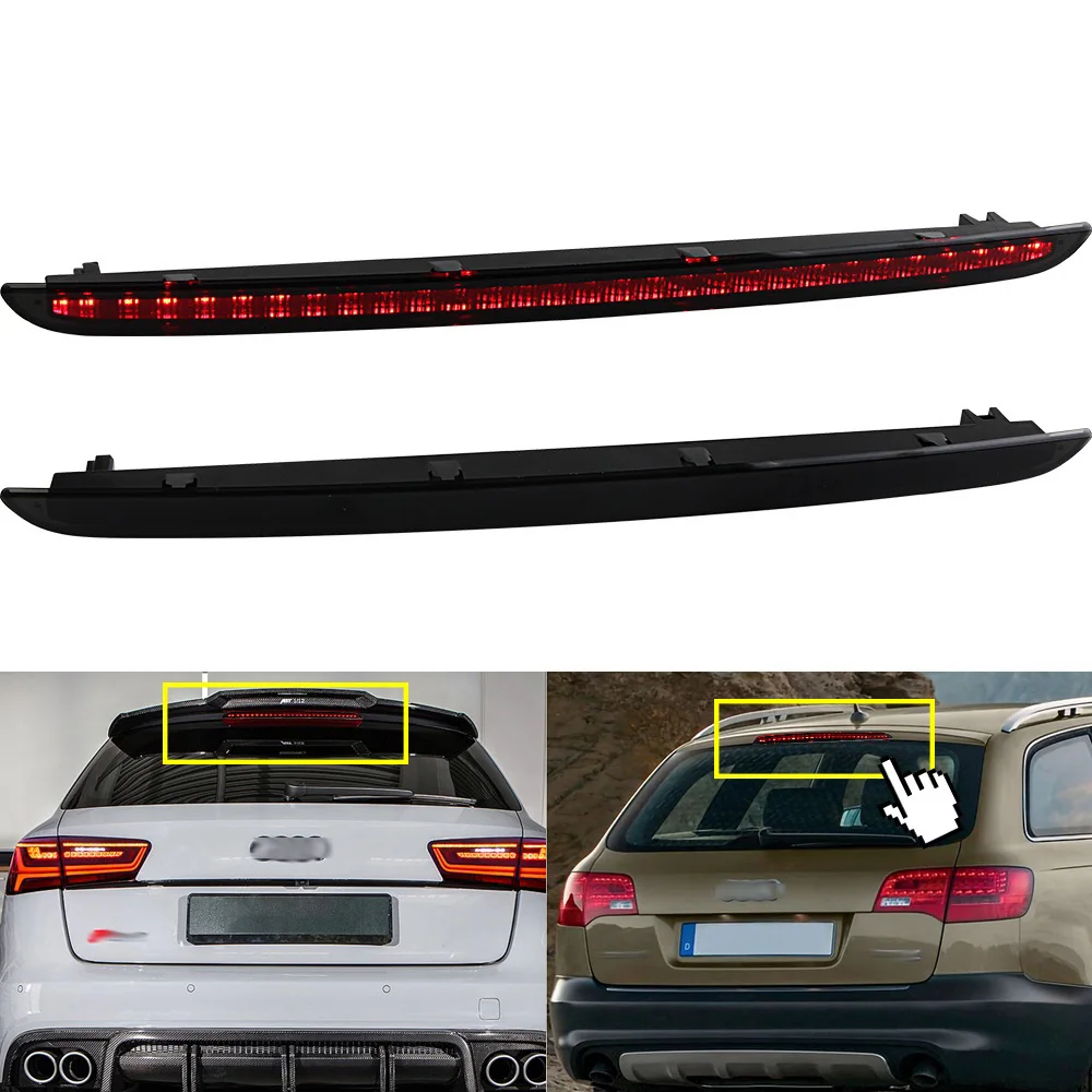 1PC For Audi A6 4F RS6 S6 C6 2004 2005 2006 2007 2008 2009 2010 2011, OEM# 4F9945097 LED Third Brake Stop Light Lamp Assembly