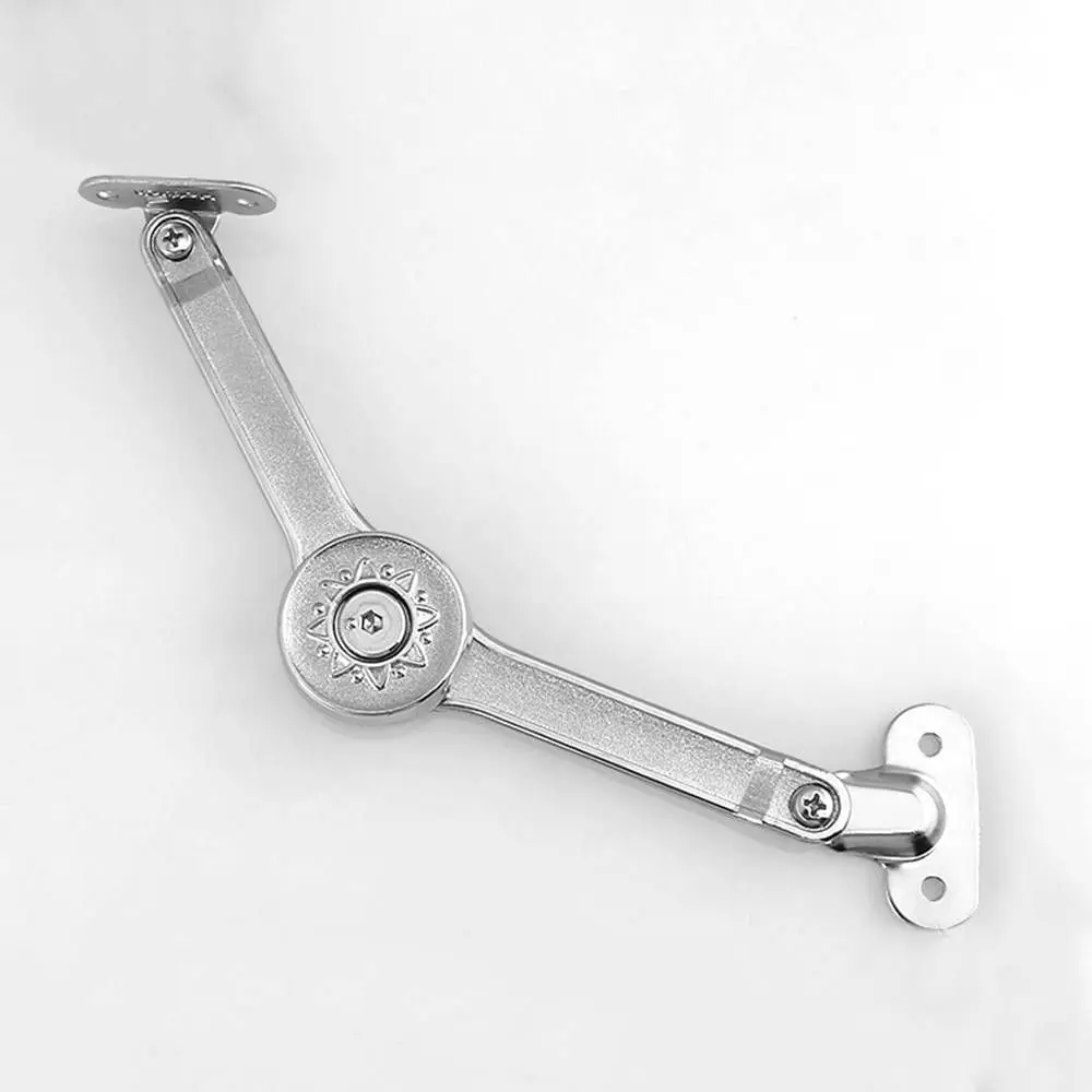 Satin Nickel Finish Lid Support Hinge Soft Close Mechanism Hydraulic Damping Cabinet Door Hinge Heavy Duty Construction