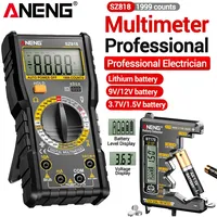 Digital Multimeter Intelligent Automotive Voltage Triode Tester SZ818+BT173 9V/12V Digital Display Battery Tester Detector Tools
