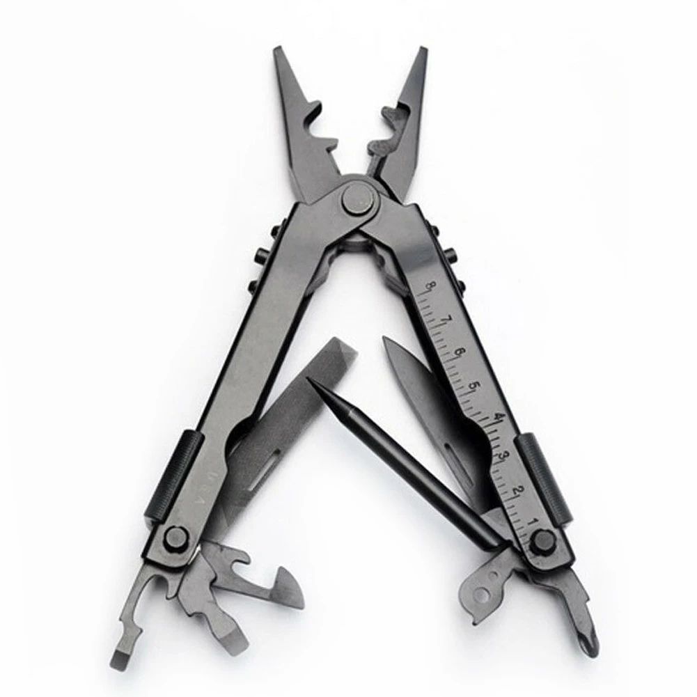 Multifunction Folding Pliers Stainless Steel Bottle Opener Screwdrivers Outdoor Crimper Wire Cutter Pocket Knife Multi-Tool