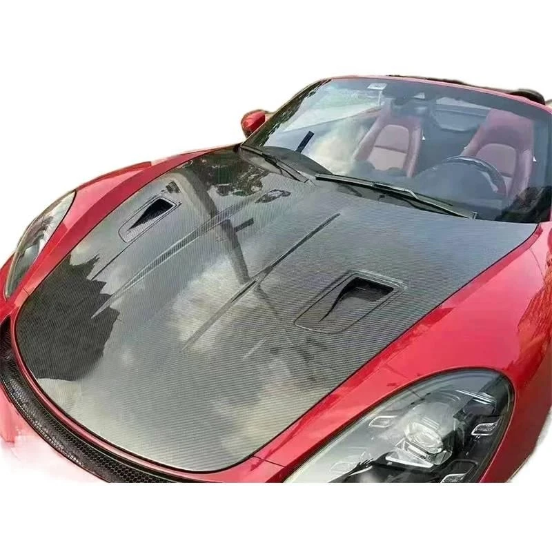

Carbon Fiber Engine Hood 718 Cayman Boxster GT4 GT4RS GTS 982 Lightweight Racing Performance Upgrade