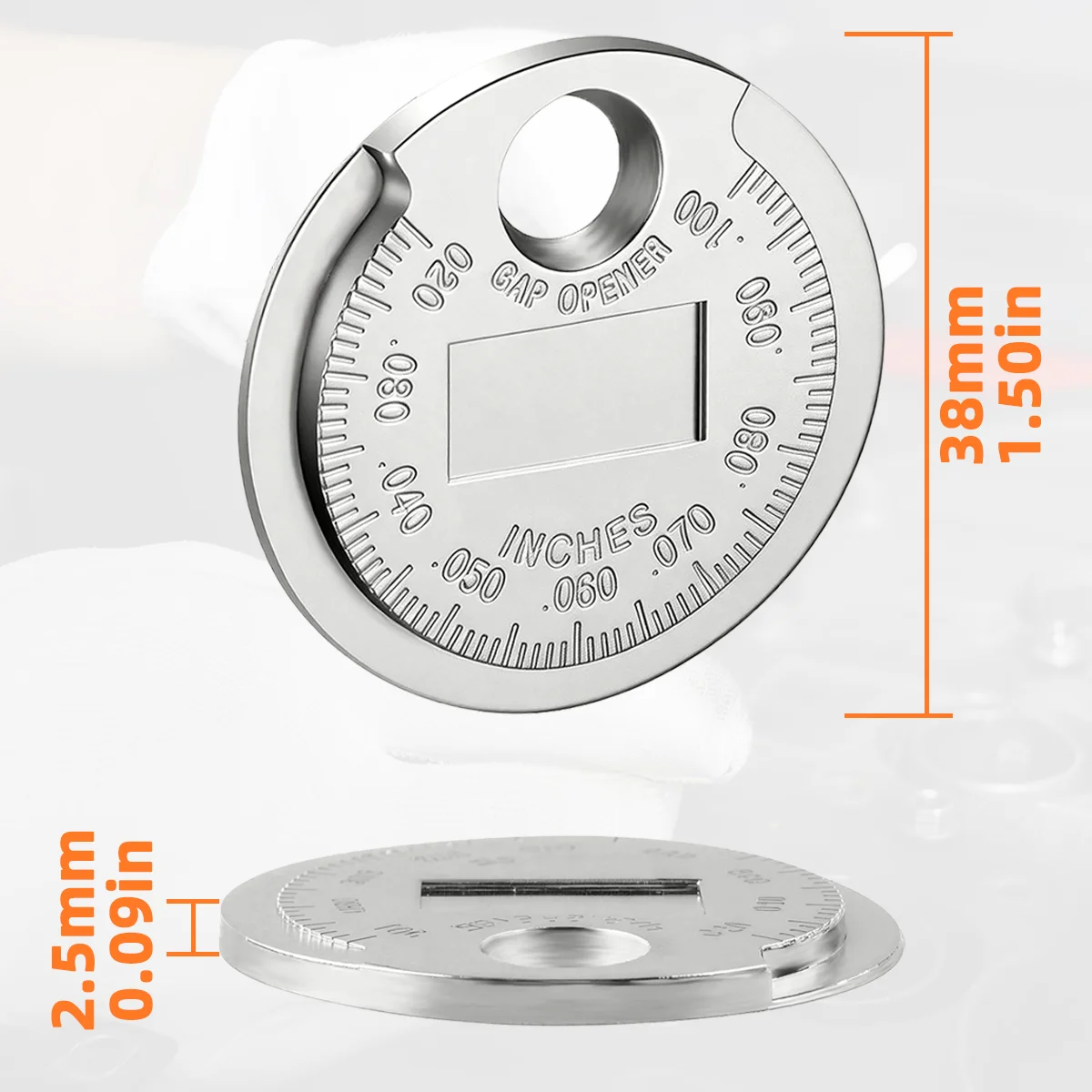 1/2/5pcs Spark Plug Gap Gauge Tool High Precision Thickness Measuring Tool Portable Car Motorcycle Maintenance Repair Accessory