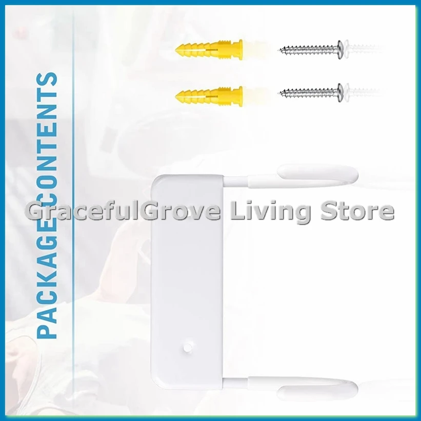 Ironing Board Hanger, Ironing Board Hook, Wall Mounted Holder, Large & Small Ironing Board (Matte White)-ABFB