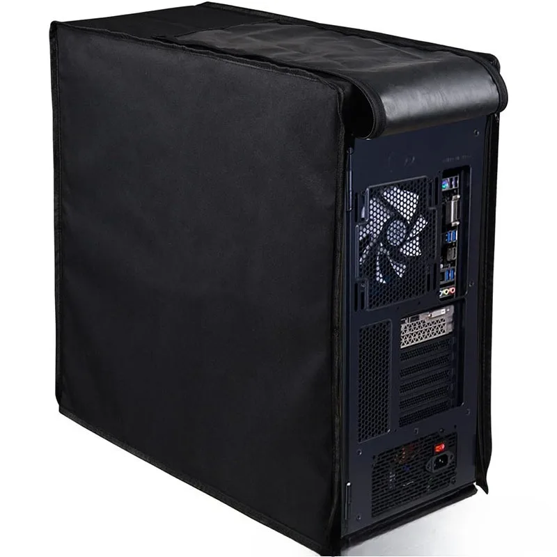 Waterproof Wear Resistant Desktop Computer Tower Dust Cover Home Office CPU Host Protective Case Sleeve Anti Dust PC Mainframe