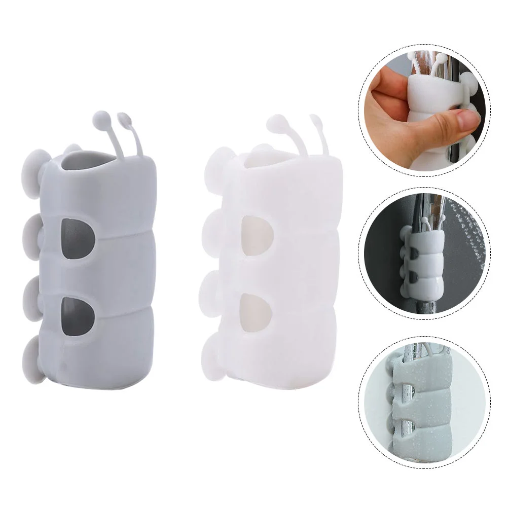 10 PCS Shower Bracket Base Showerhead Holder Suction Cups Hose Fixing Seat Fixed No Punching