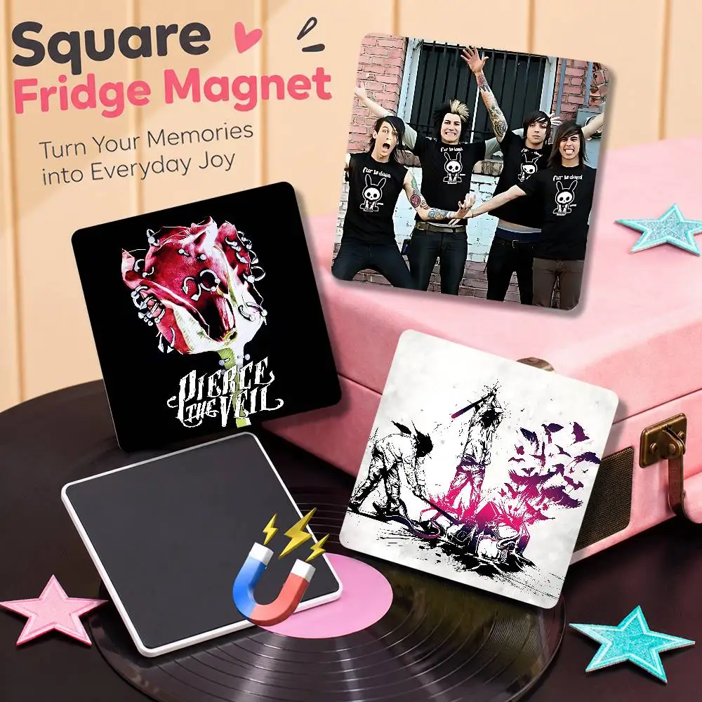 FOR Pierce The Veil Fridge Magnetic Refrigerator Magnet Pet Home Decor Kitchen Gift Souvenir Hot Sale