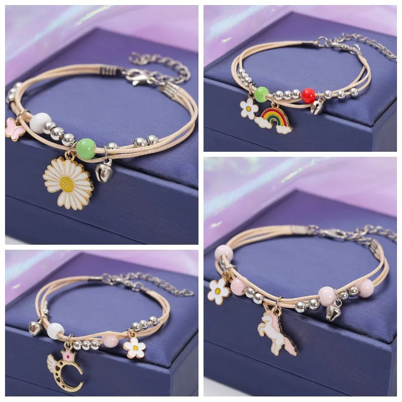 New Popular Bracelet Women's Cartoon Woven Ceramic Jewelry Best Friend Couple Student Gift Jewelry