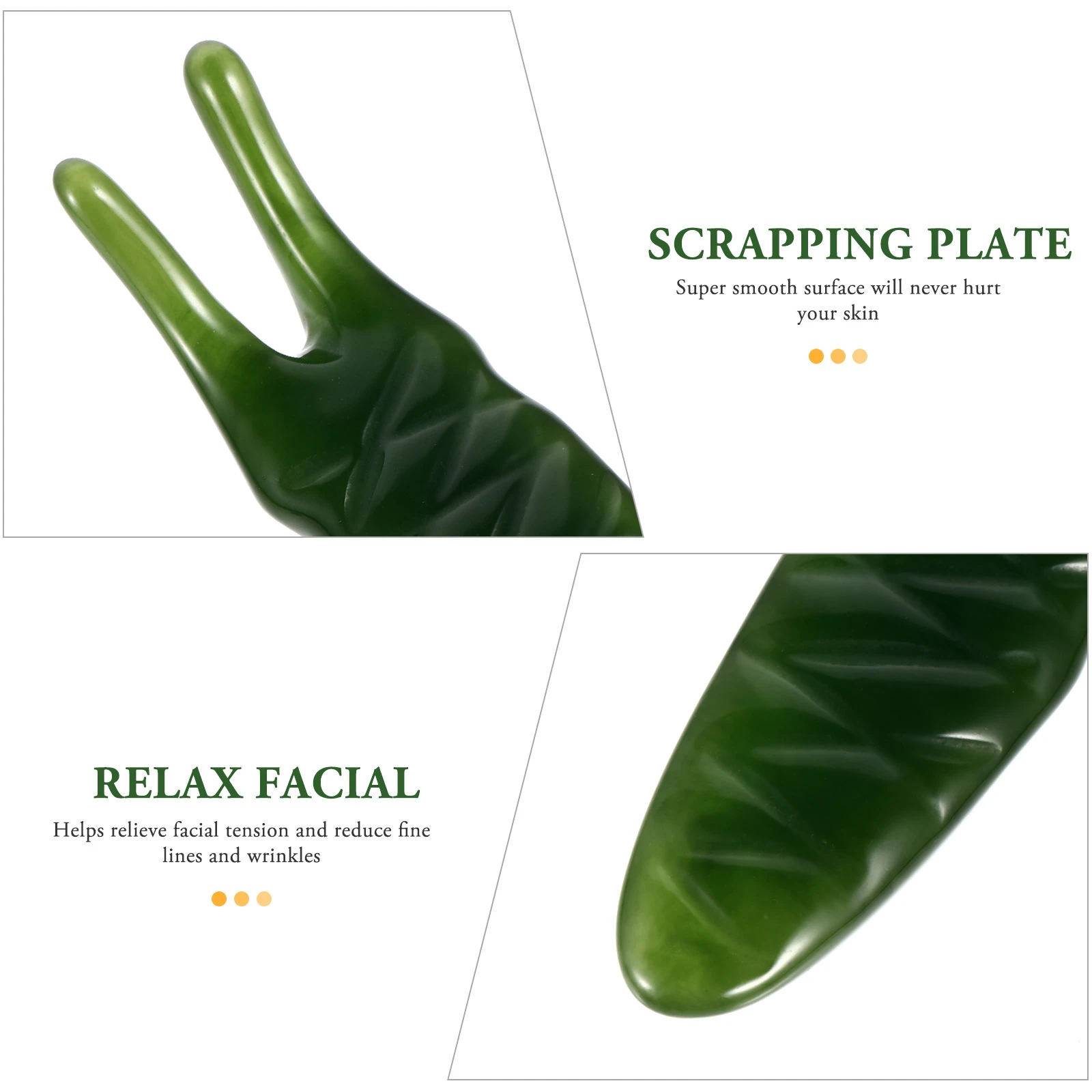 

Y-Shaped Massage Fork Scalp Massager Skincare Scraping Comb Eye Cream Absorption Tension Relief Guasha Board