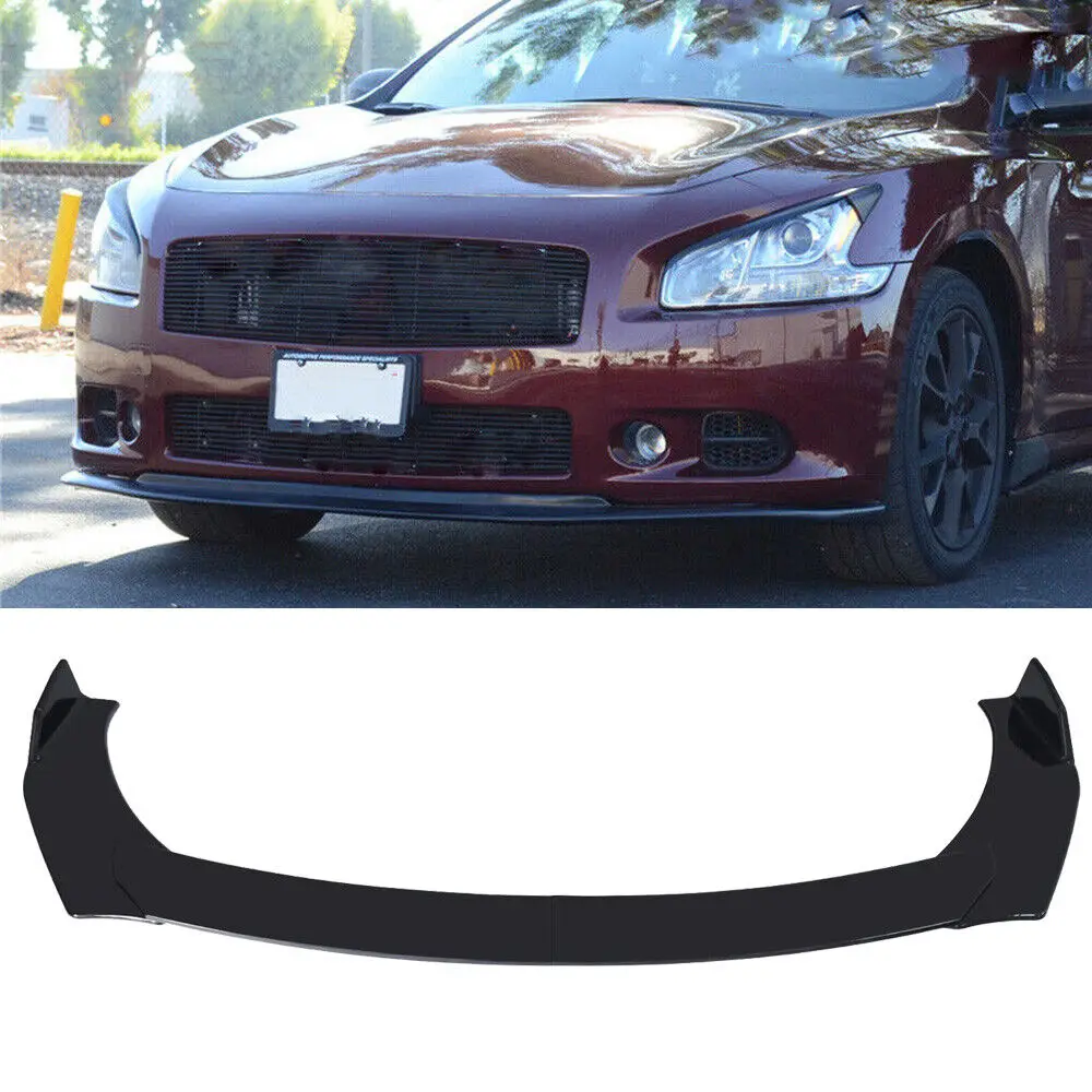 LAICY For Nissan Maxima ST Style 09-13 Car Front Bumper Lip Chin Spoiler Splitter Body Kit Guard Diffuser Deflector Lips