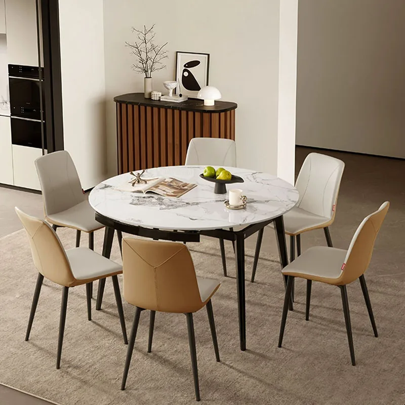 

Unique Modern Home Table Living Room Round Design Space Saving Wood Table Small Luxury Mesa Redonda Comedor Kitchen Furniture