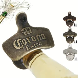 1/2/5/10pcs Vintage Beer Bottle Opener Wall Mount Antique Metal Hardware with Mount Screws for Outdoor Rustic Bar Accessories