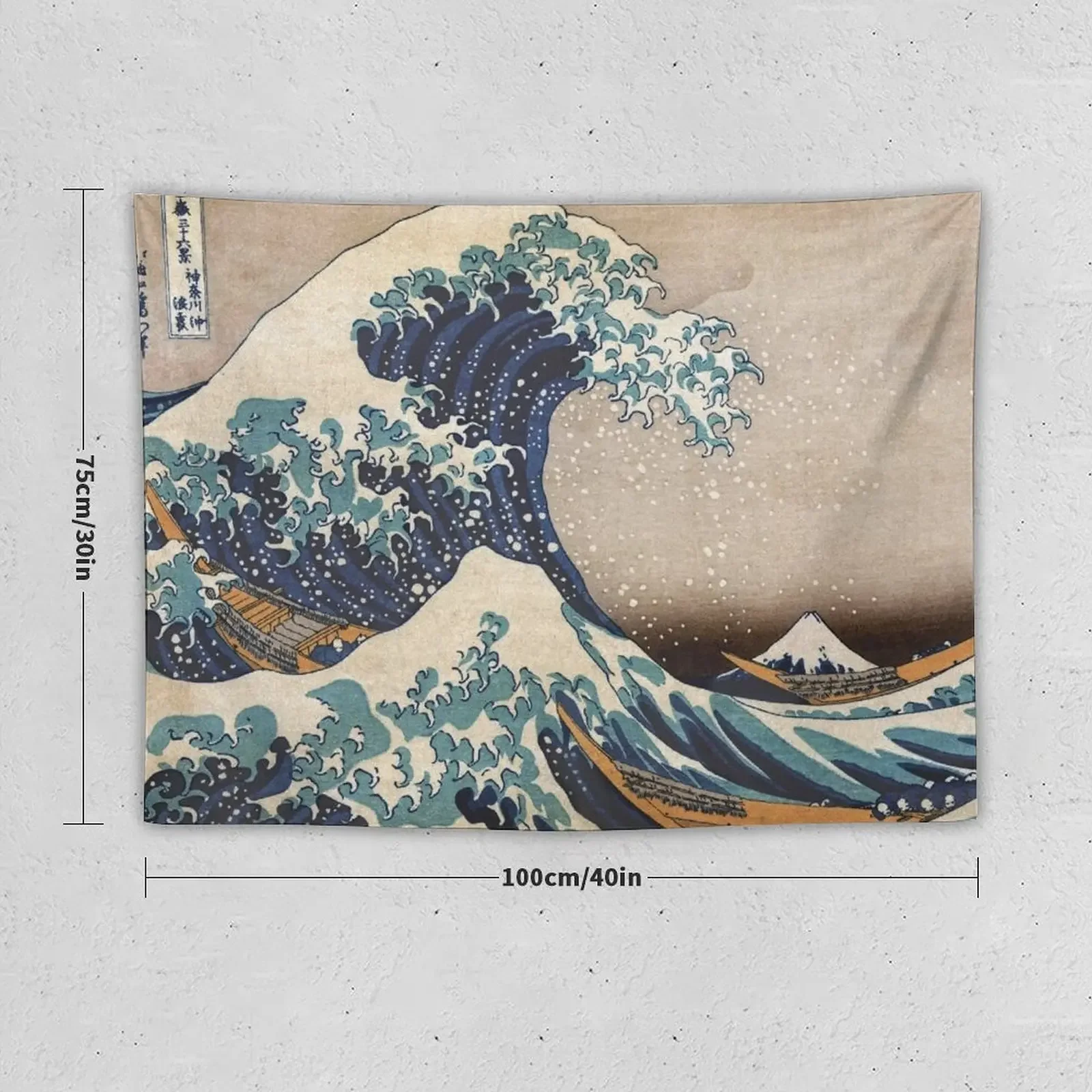 The Great Wave off Kanagawa Tapestry Mushroom Outdoor Decor Christmas Decoration Wallpaper Tapestry