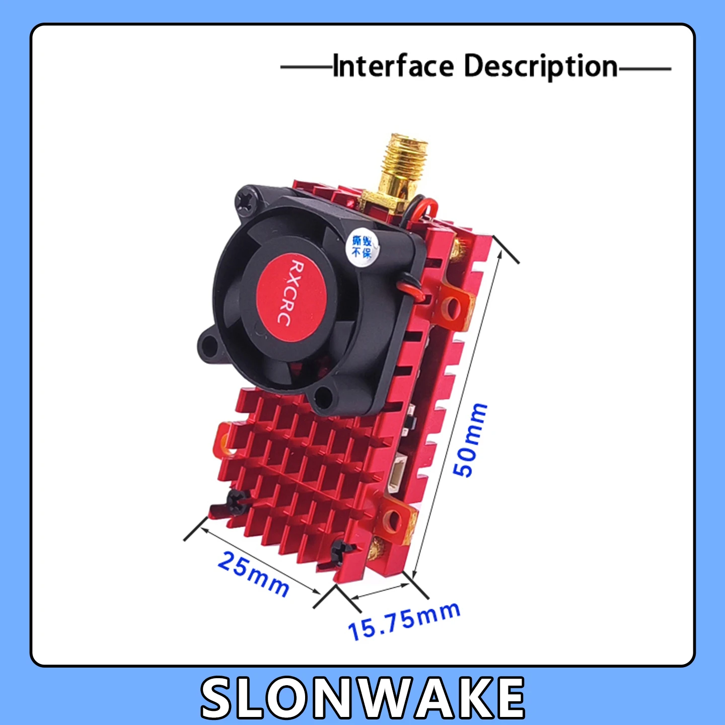 SLONWAKE 5.8G 2W VTX FPV 1800TVL Camera Starlight Night 7" 1024*600px LCD Monitor with DVR for RC Drone view 4
