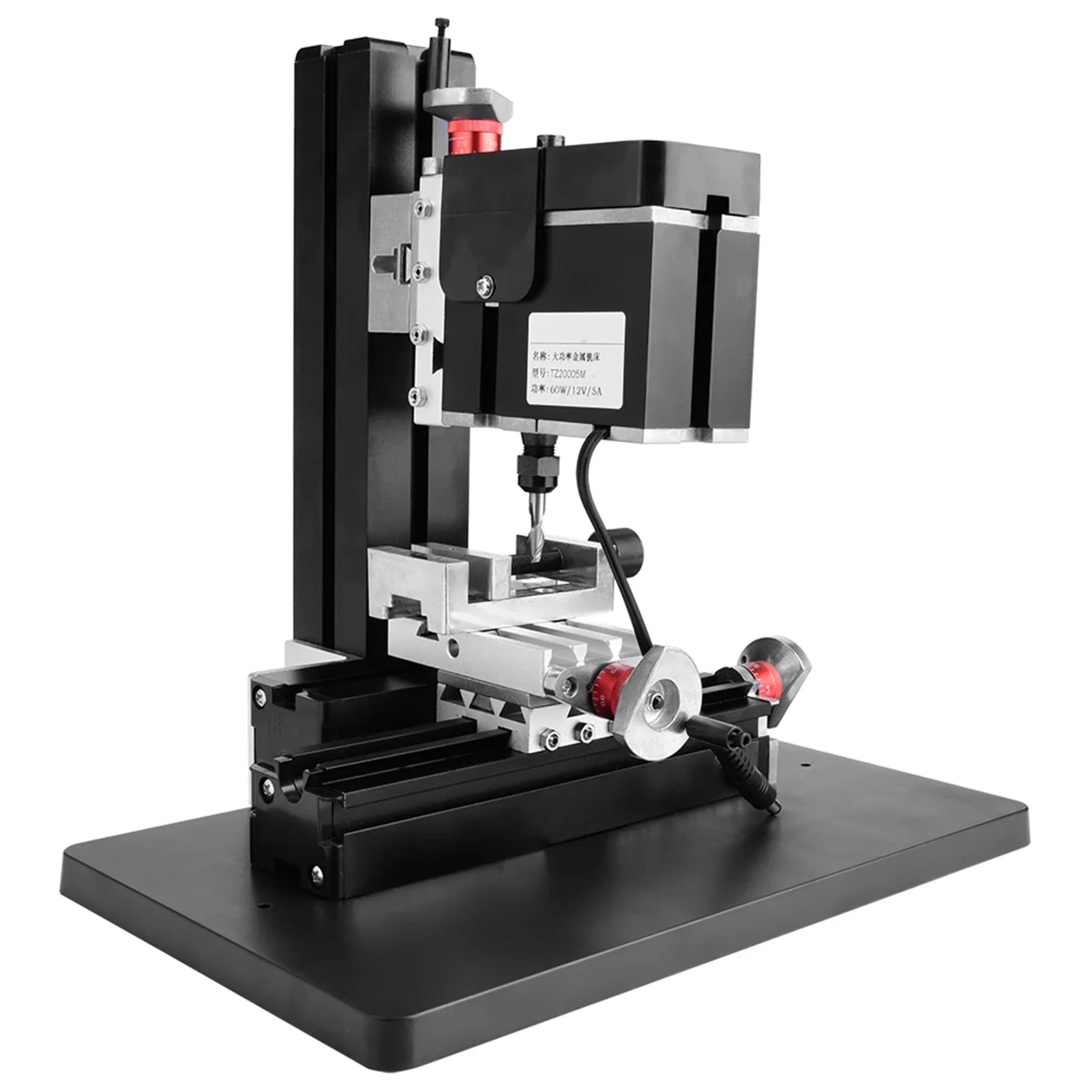 60W 12000RPM Mini Metal Lathe  Miniature Milling Machine  TZ20005M Mini Lathe