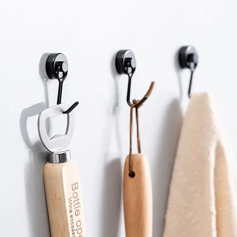 Magnetic Hooks Heavy Duty Magnet Hook Neodymium Rare Earth Magnetic Hanger for Home Kitchen Refrigerator Wreath Key Office