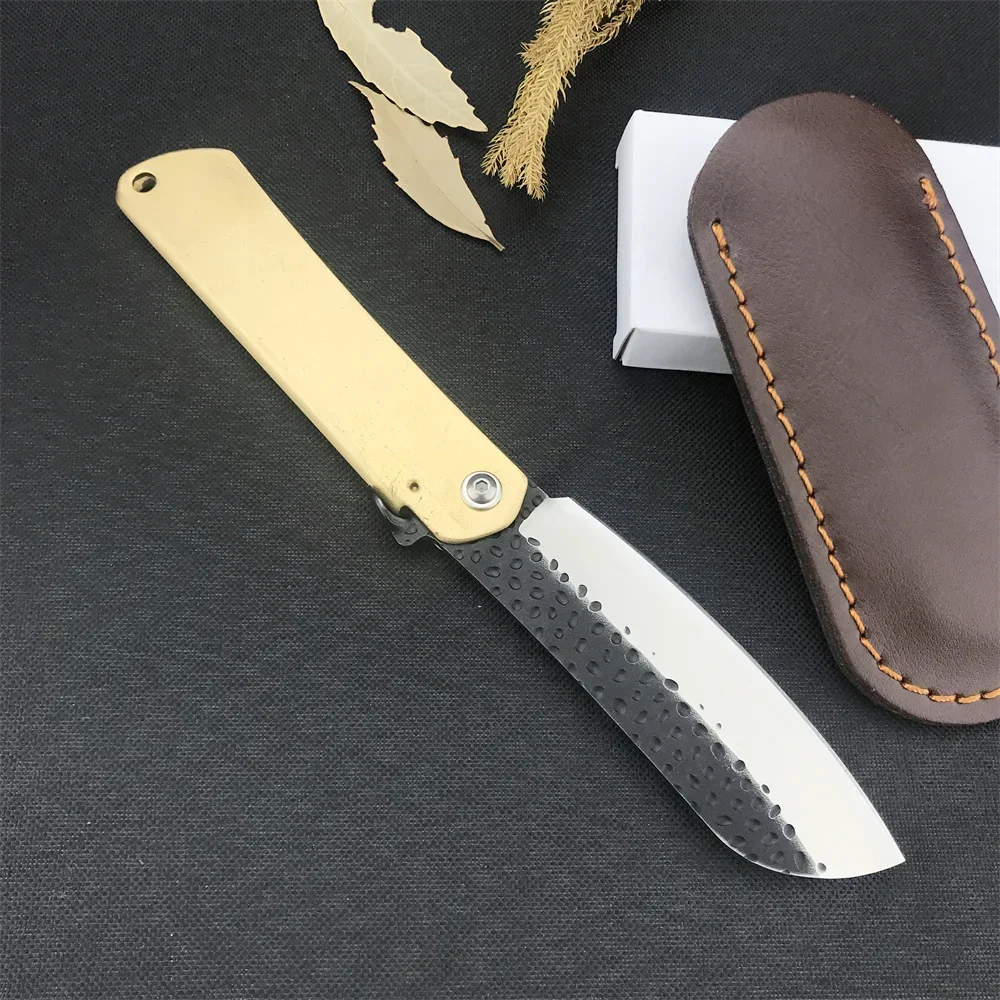 Japanese Higonokami Tactical Folding Knife 7Cr13Mov Forging Steel Blade Nylon Fiber Handle Outdoor Cutting  Camping Fruit Knife