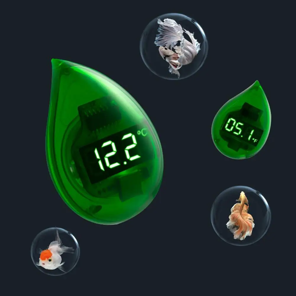 YOUZI Aquarium Fish Tank Mini Thermometer 0-99.9 °C Electronic High-precision Led Digital Display Thermometer