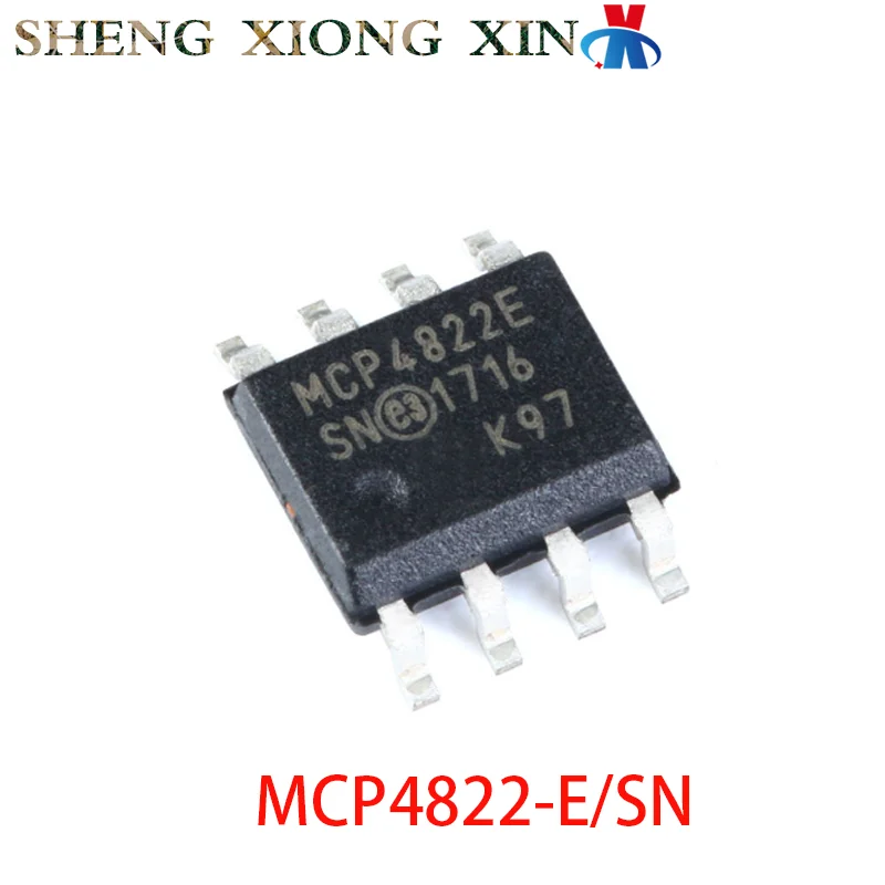 5pcs/lot 100% NEW MCP4822-E/SN 8-SOIC Digital to Analog Converter MCP4822E Integrated Circuit