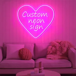 Custom Neon Sign LED Letter Light Wedding Decor Wall Art Bar Business Logo Name Design Room Neon Light Shop Brand Dropshipping