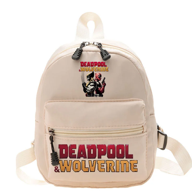 2024 Deadpool & Wolverine New Women\'s Backpack Casual Nylon Solid Color School Bag for Girls Fashion Ladies Travel Shoulder Bag