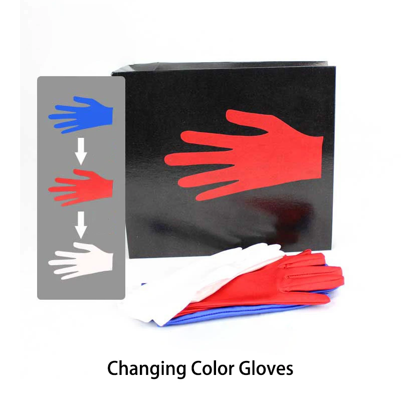 Gloves Color be Changed Magic Tricks Stage Magic Trick by Rossy Pocket Version Gimmick for Magician Professional Magic