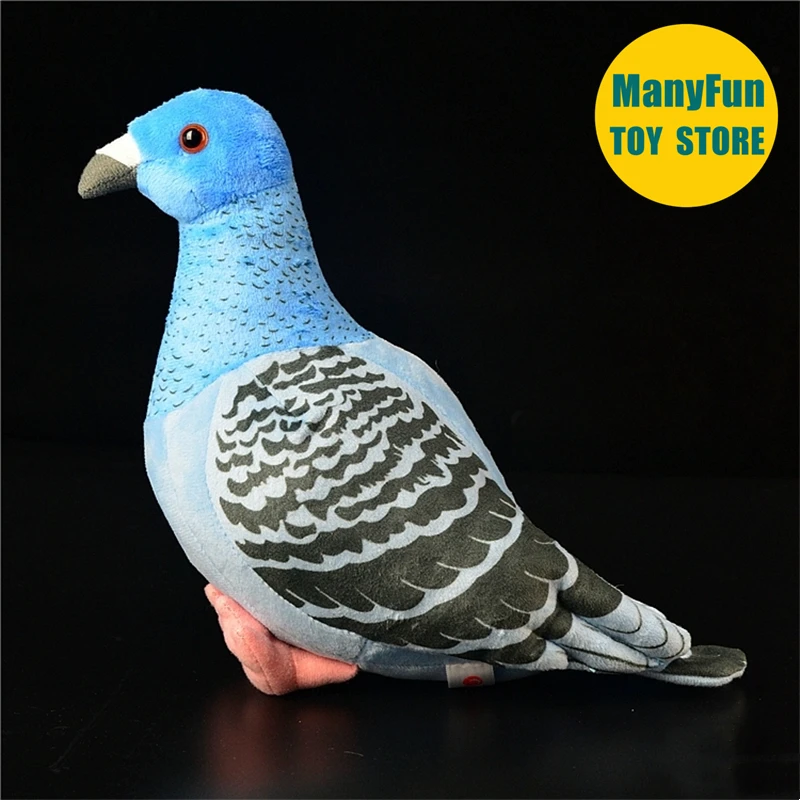 ตุ๊กตาพลาสติกนกพิราบจำลอง ของเล่นนกพิราบเหมือนจริง ตุ๊กตานกพิราบจำลอง ของขวัญสำหรับนักสะสม