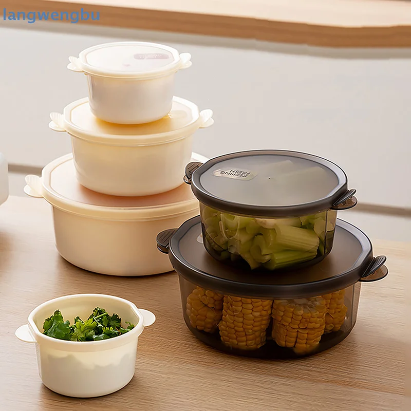 1 Pcs Kitchen Fresh-Keeping Storage Boxes Refrigerator Food Storage Containers Sealed Fresh-Keeping Storage Boxes With Lids