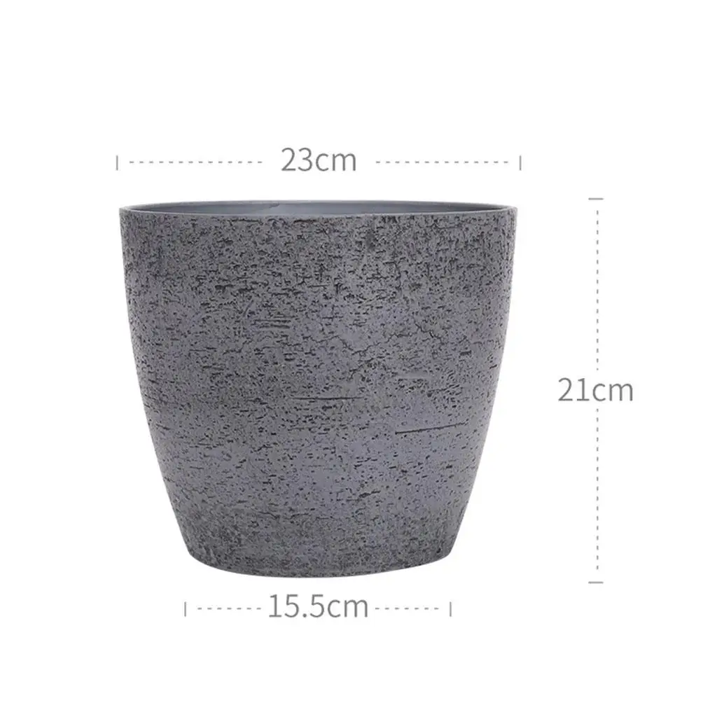 

Plant Pot Nursery Pot Centerpiece Planting Basket Succulent Retro for Garden