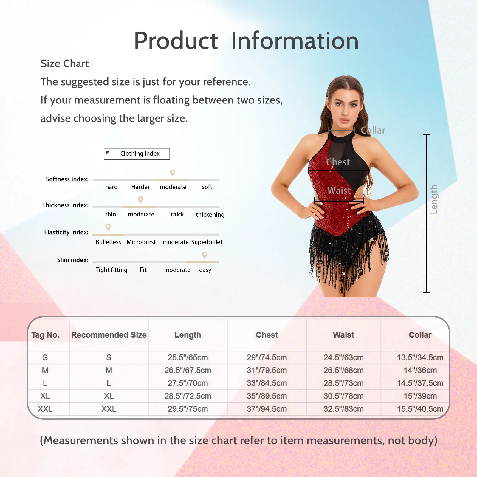 Womens Gymnatics Sleeveless Fringed Leotard Dancewear Latin Cha-Cha Ballet Dance Performance Costume Sparkling Sequin Bodysuit