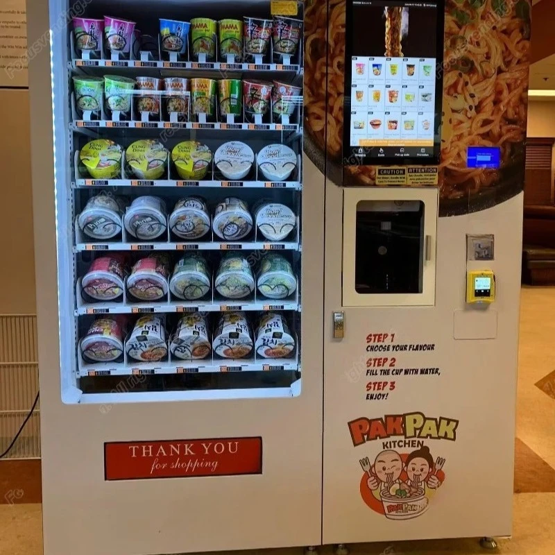 Practical Flexible Snack Beverage Vending Cabinet Offers Spiral Trays and Product Detection with Customized Shelf Layout