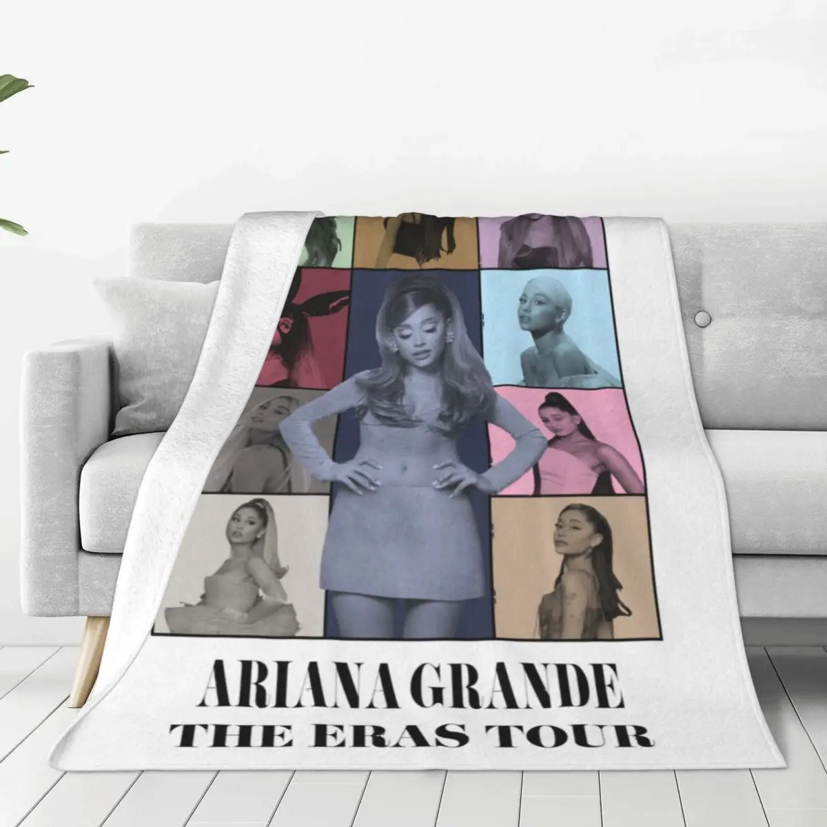 Warm Soft Blanket Camping A-Arianas Music Eras Tour Throw Blanket G-Grandes Flannel Bedspread Couch Chair Novelty Sofa Bed Cover