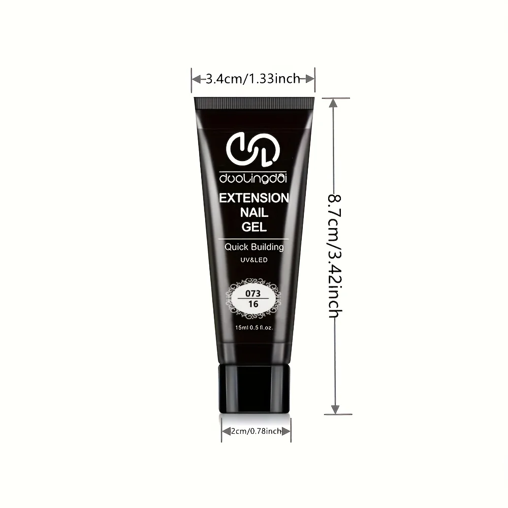 Poly Extension Gel Nail Kit, 6 Colors Pink Nail Poly Nails Builder Gel Set for Beginner Poly Nail Gel Kits DIY Starter Kit Nail