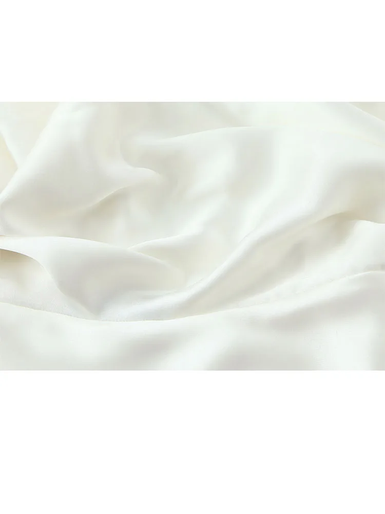 HH Women Fashion 2025 Elegant Silk Satin Bow Decorated Backless Shirt Female Temperament Casual Solid High Neck Long Sleeve Top