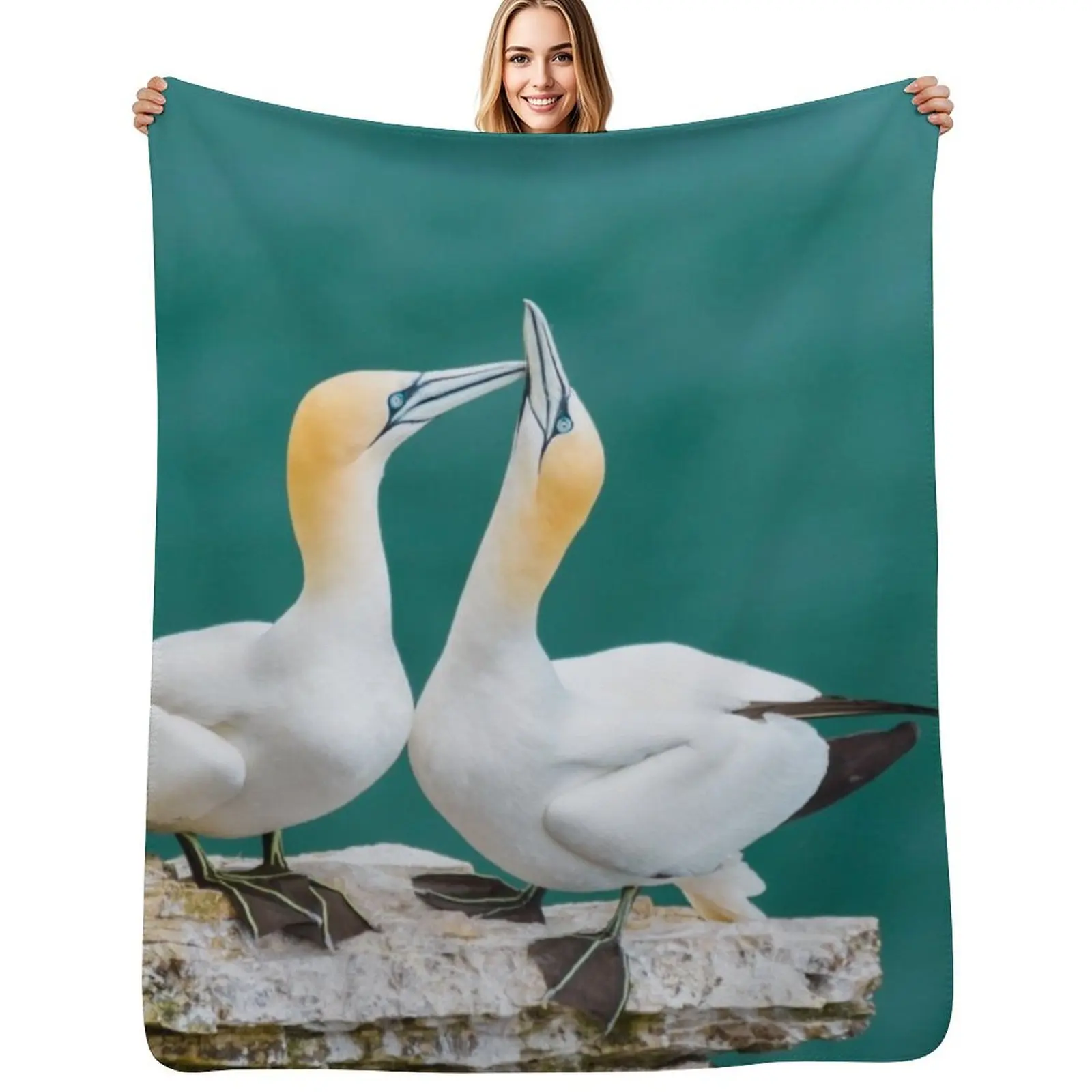

Bonding Gannets Throw Blanket Sofas warm winter for sofa Bed covers Blankets