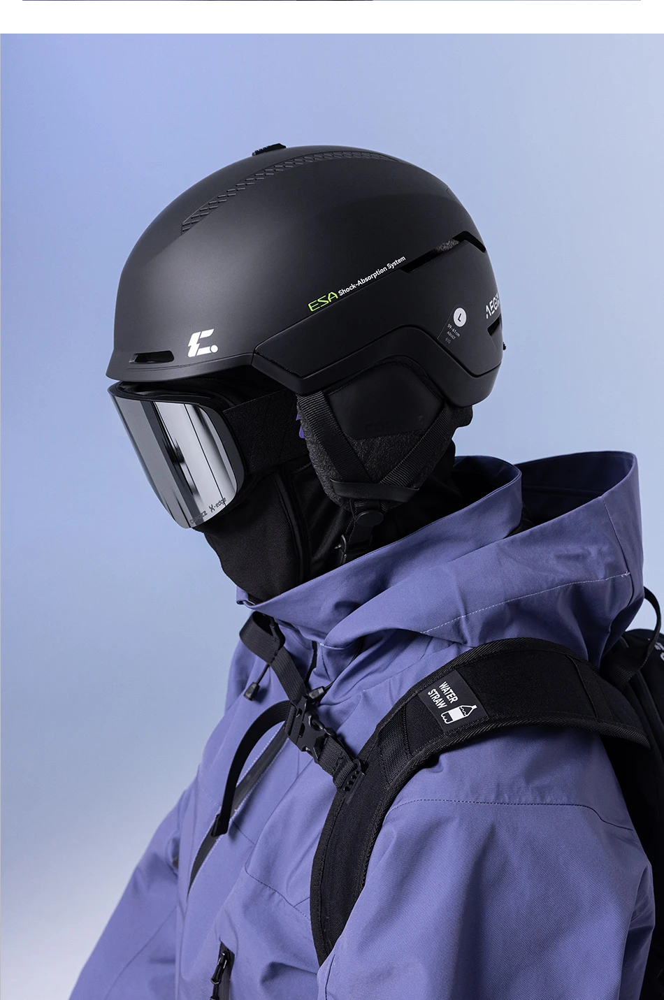 COPOZZ Winter-Skihelm, einteiliger universeller Schneehelm für Erwachsene, Skaten, Ski, Snowboard, Outdoor-Sporthelme mit RECCO-Reflektor – Detail 18