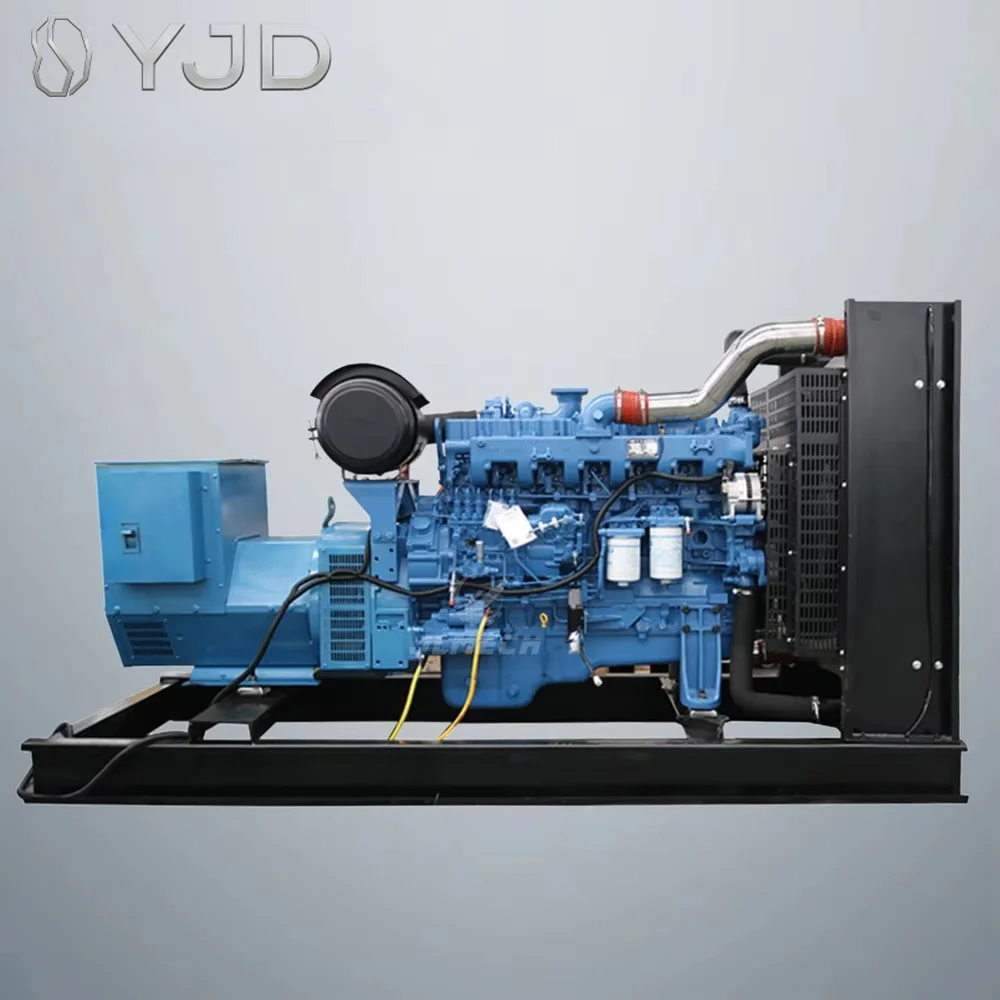 High Efficiency 3 Phase 4 Wire 400V Low Noise Multiple Starting Methods Open Frame Diesel Generator Set with ATS and 50Hz