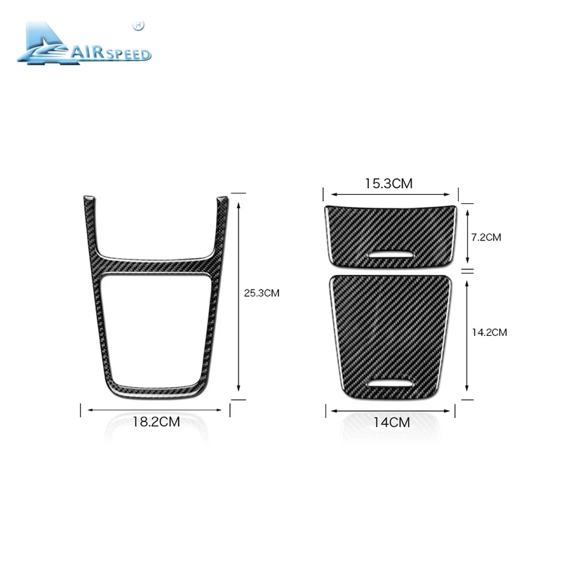 Echte weiche Kohle faser Aufkleber für Mercedes Benz eine Klasse W176 Cla C117 Gla X156 2015-2018 Auto Mittel konsole Panel Zubehör