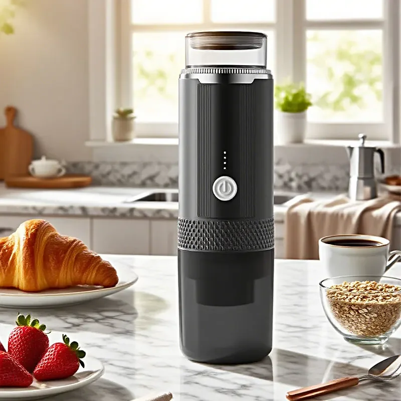 

Portable Coffee Maker Suitable for Ground Coffee and Coffee Capsules Rechargeable Handheld for Travel 97