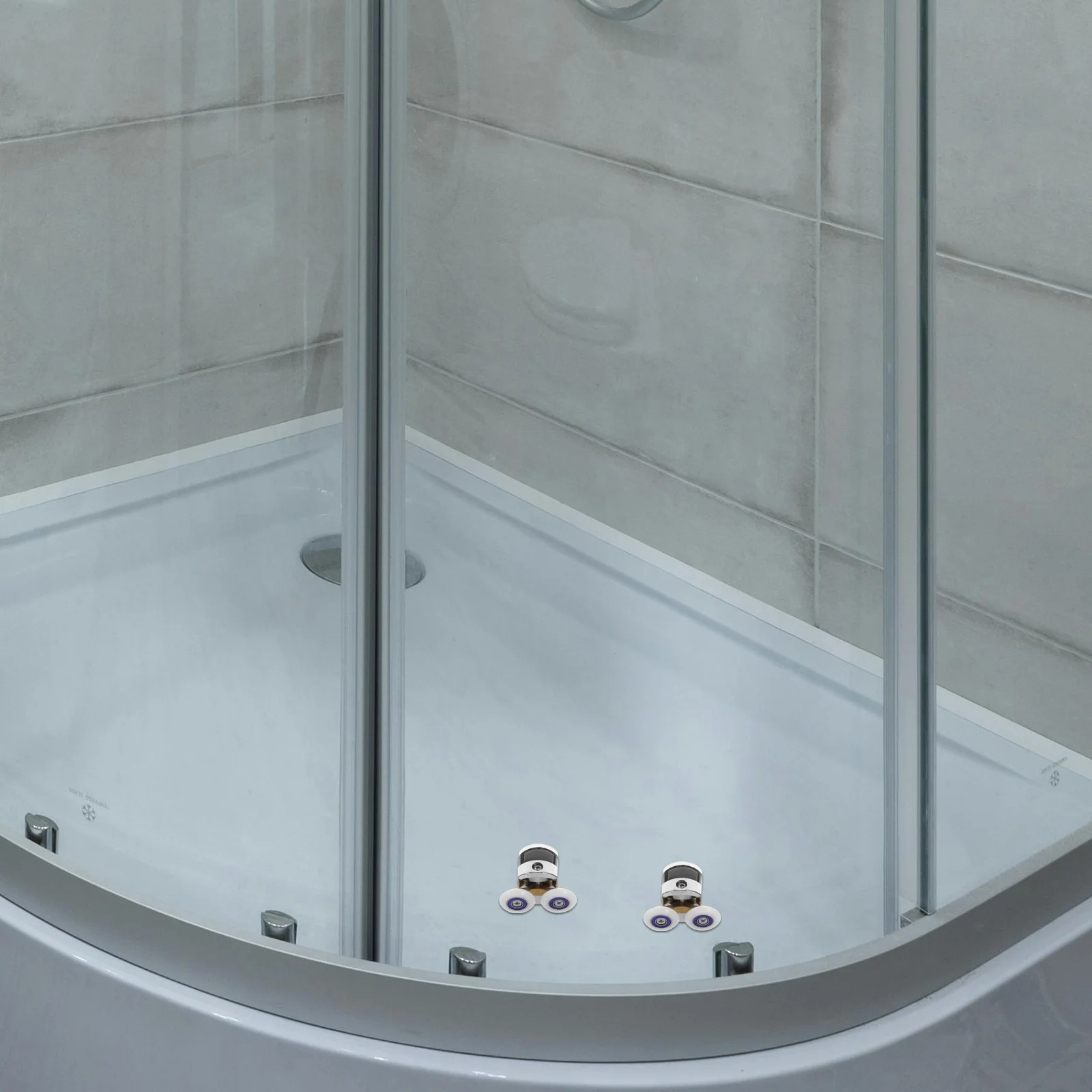 

2 set 2 Sets Shower Door Sliding Wheels Replacement Rollers For Curved Glass Doors Heavy Duty Smooth Quiet Operation