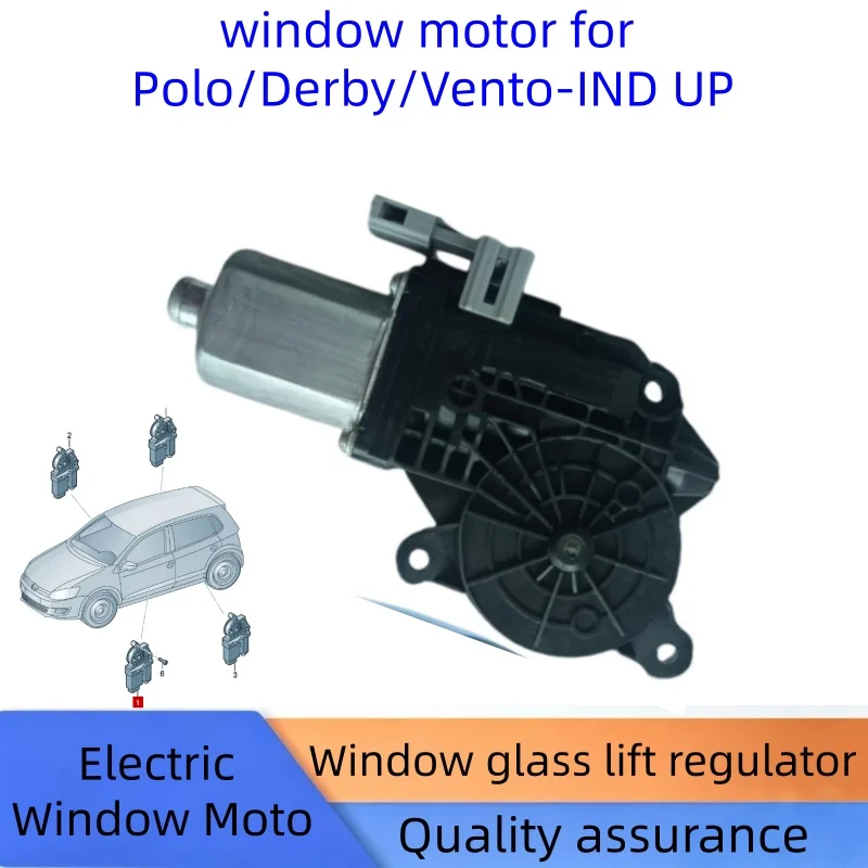 Window lift motor. For VW Polo/Derby/Vento-IND Up. 6RU959801 6RU959802 NEW Back door Window motor. 6RU959811 6RU959812 2010-2021